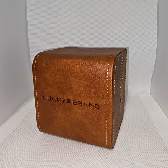 Lucky Brand Leather Watch & Bracelet Set main image 0